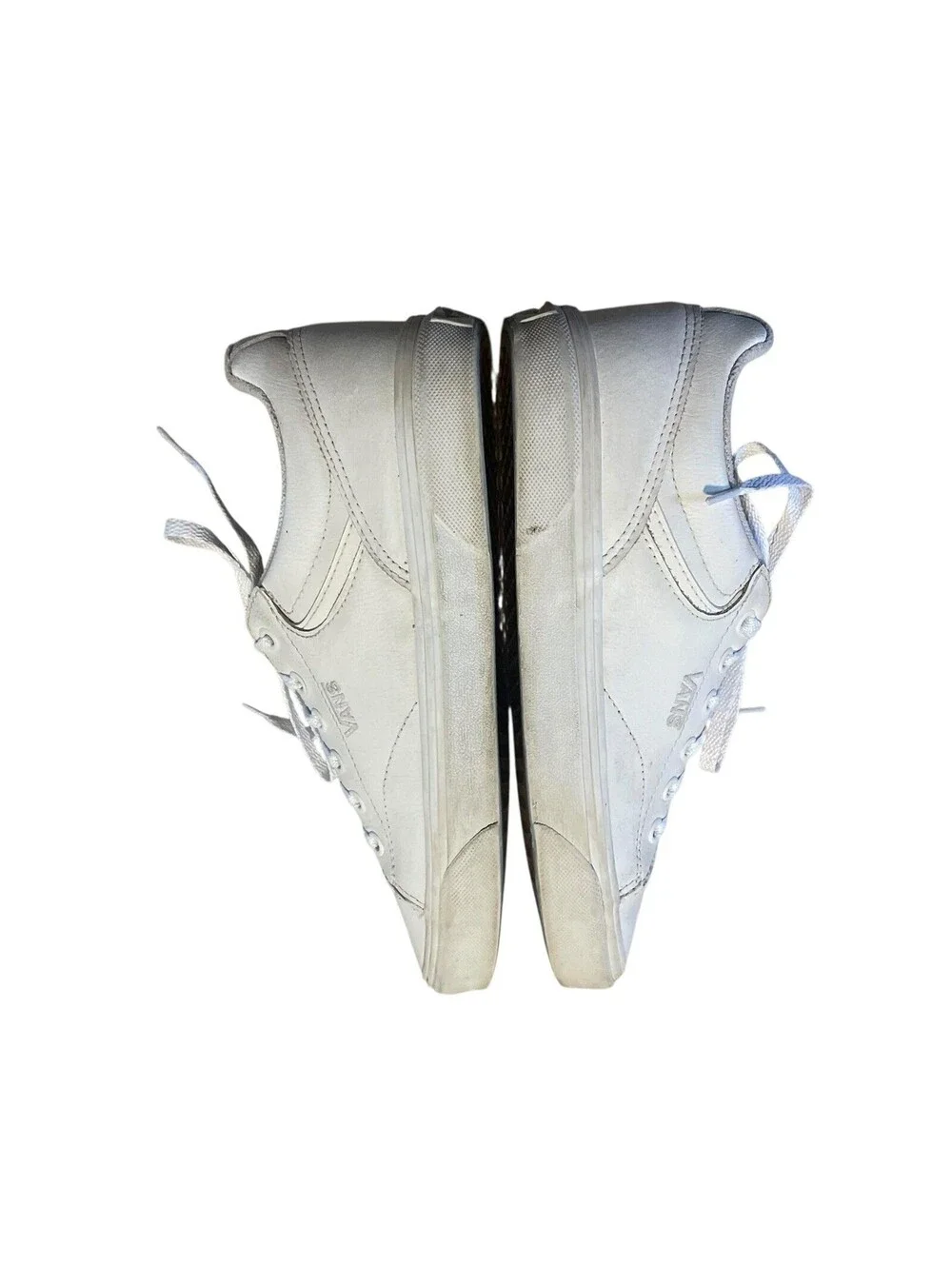 Vans Shoes Women's White Low Skate Sneakers Lace Up Casual Everyday Classic 10